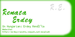 renata erdey business card